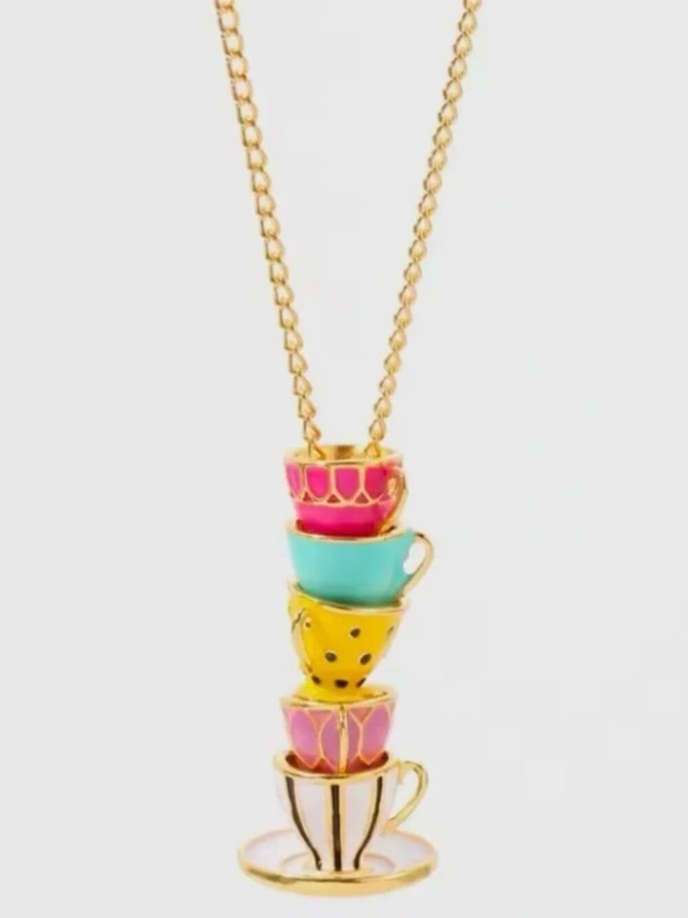 ✨ModCloth Alice Teacups Necklace